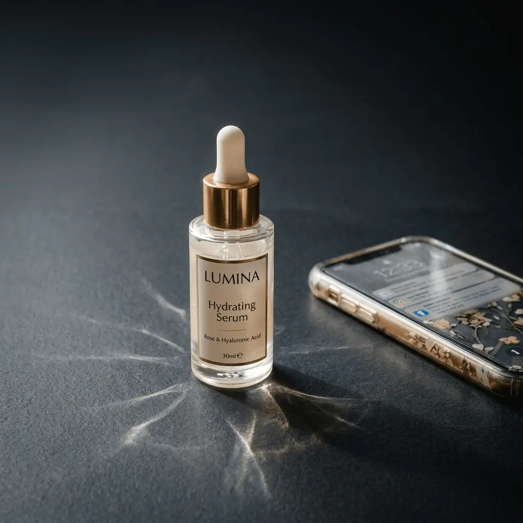 AI product photo — luxury dark