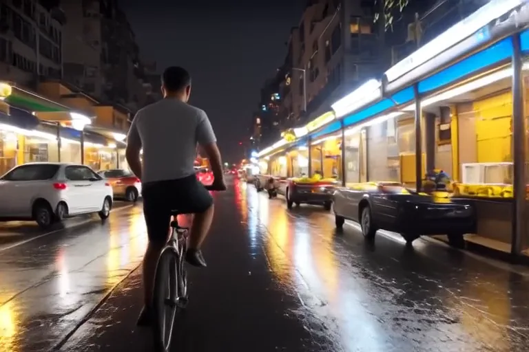 Night market chase